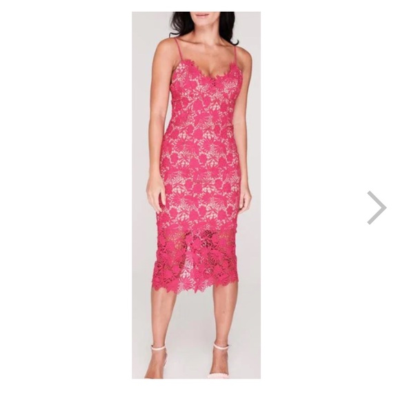 Bardot Dresses & Skirts - BARDOT Tayla Lace Dress Pink Beetroot New With Tags Size US Small 6